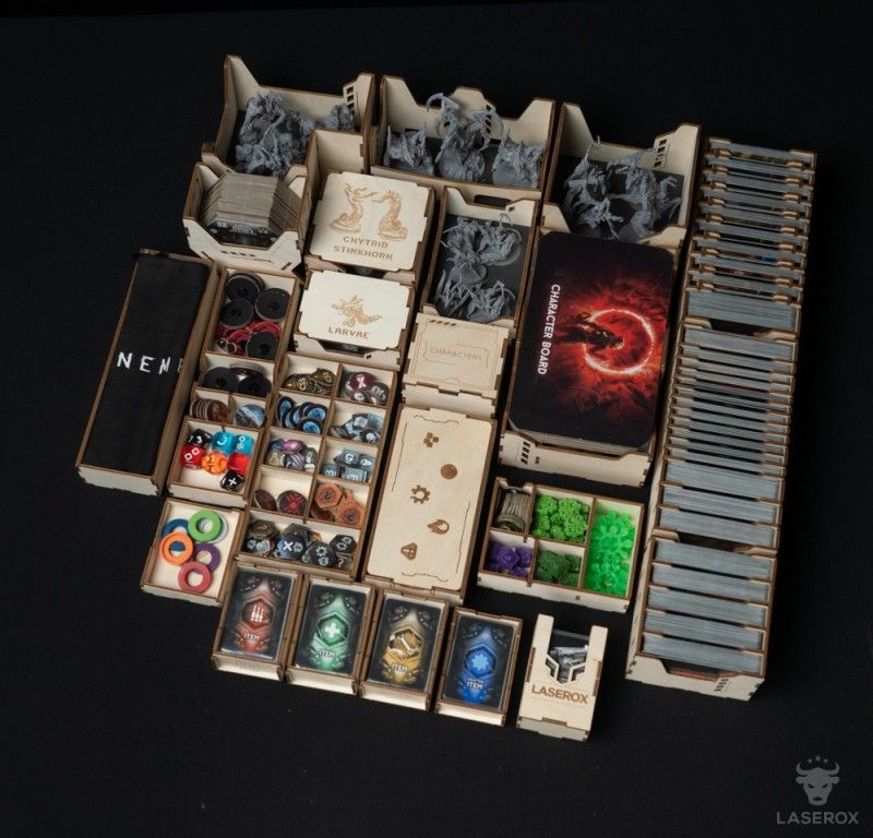 Nemesis: Lockdown – Laserox Organizer components