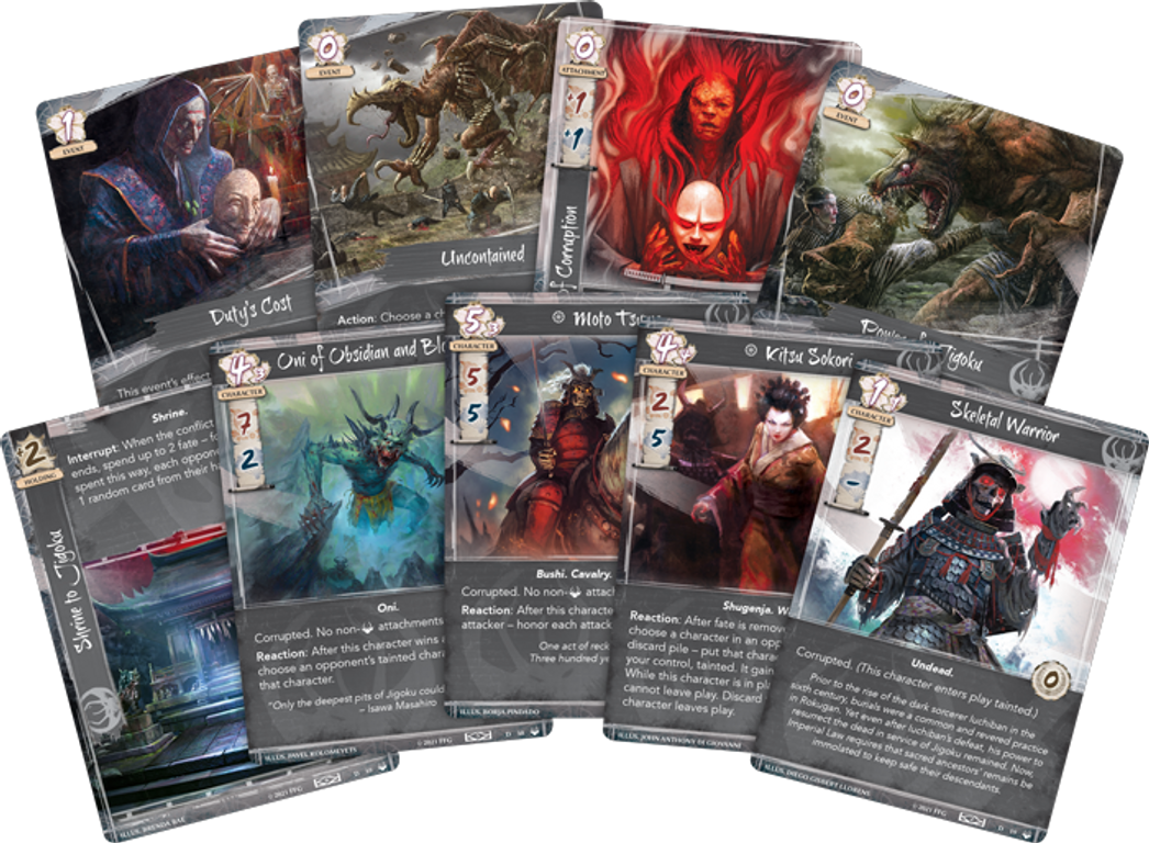 Legend of the Five Rings: The Card Game – Under Fu Leng's Shadow carte