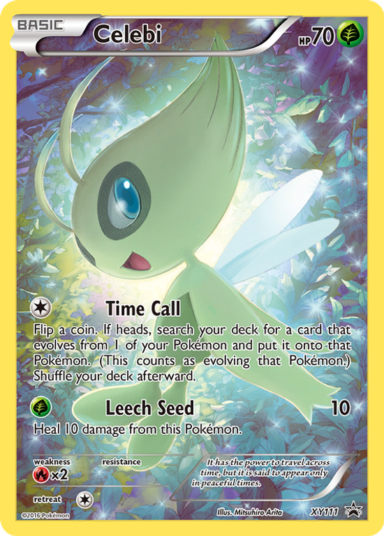 Pokemon: 20th Anniversary Mythical Pokémon Pin Box - Celebi kaart