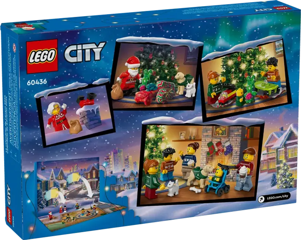 LEGO® City Adventskalender 2024 rückseite der box