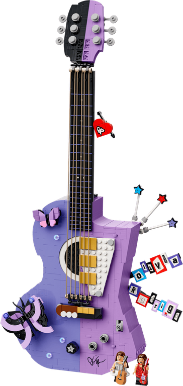 LEGO® Editions Olivia Rodrigo's Dual Guitar components
