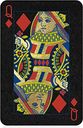 Playing Cards - Black and Gold queen carta