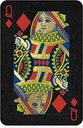 Playing Cards - Black and Gold queen carte