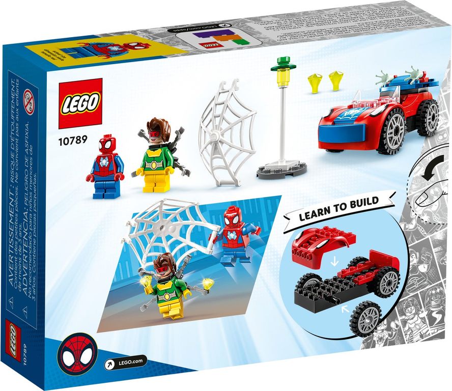 LEGO® Marvel Spider-Man’s auto en Doc Ock achterkant van de doos