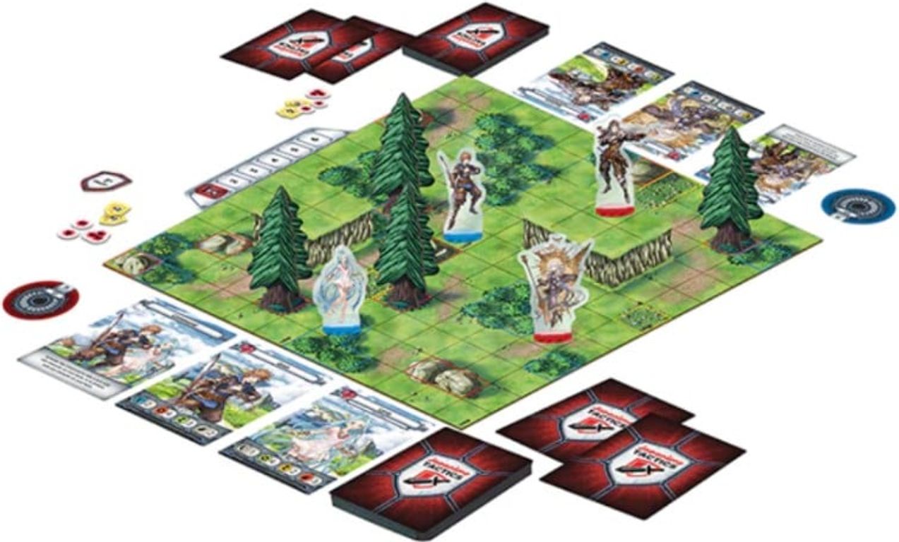 Japanime Tactics: Granblue Fantasy – Djeeta Starter Set componenten