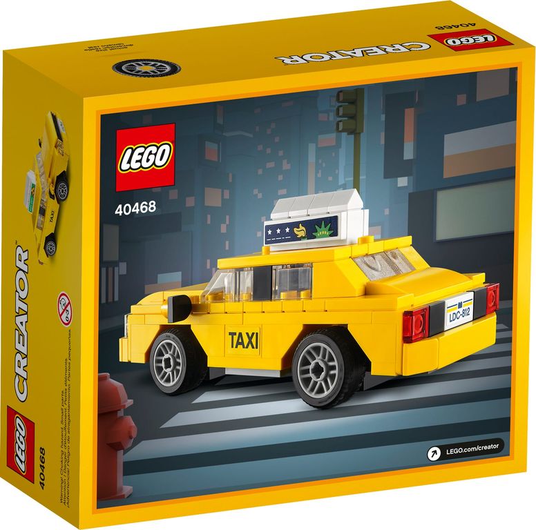 LEGO® Creator Gele taxi achterkant van de doos