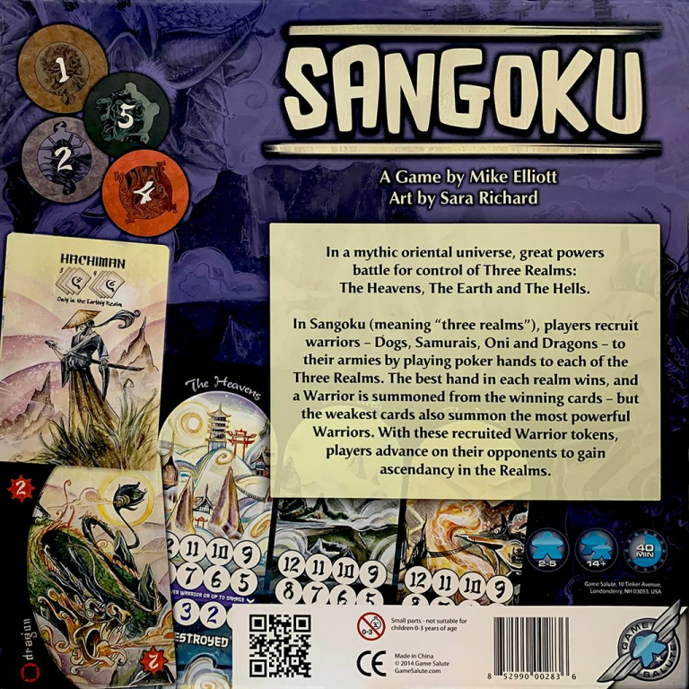 Sangoku back of the box