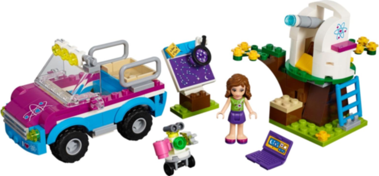 LEGO® Friends La voiture d'exploration d'Olivia composants
