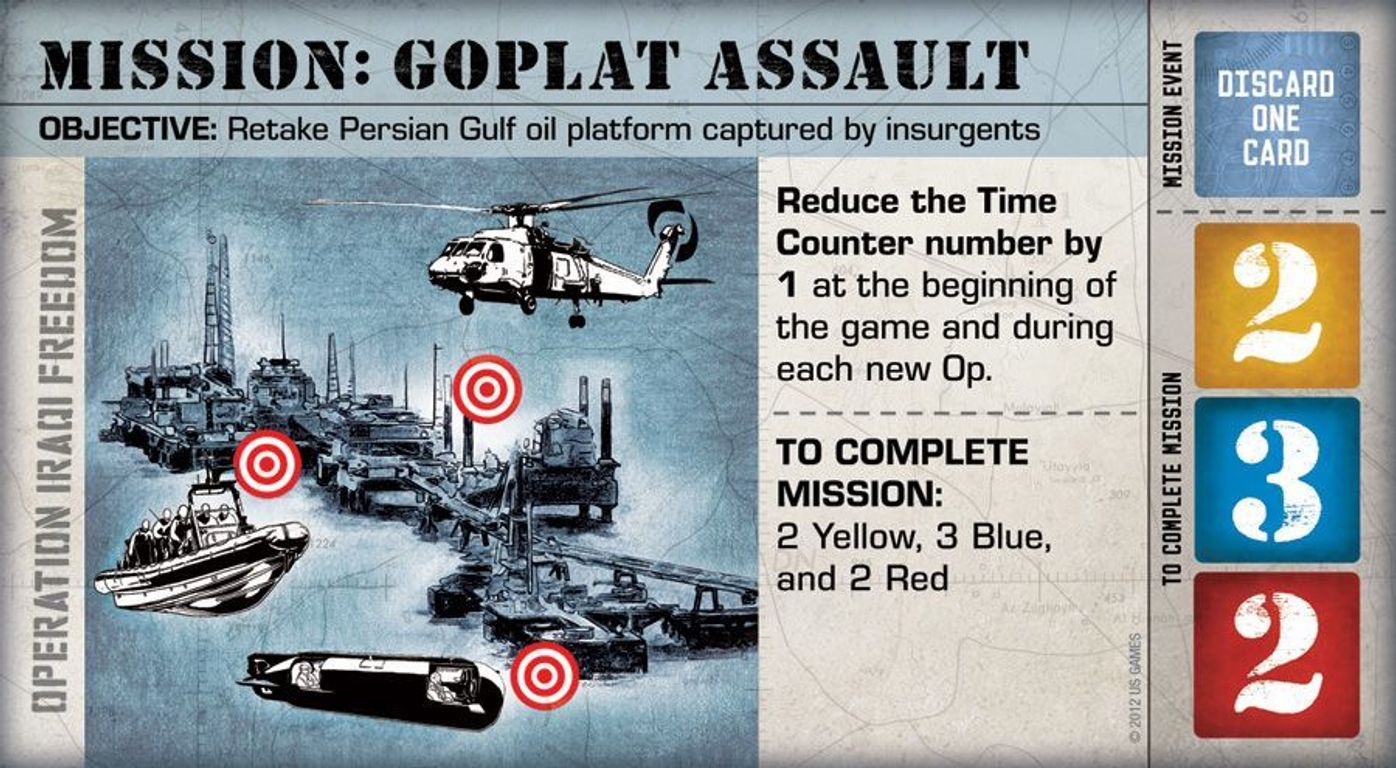 Hooyah: Navy Seals Card Game Mission Gplat assault carta