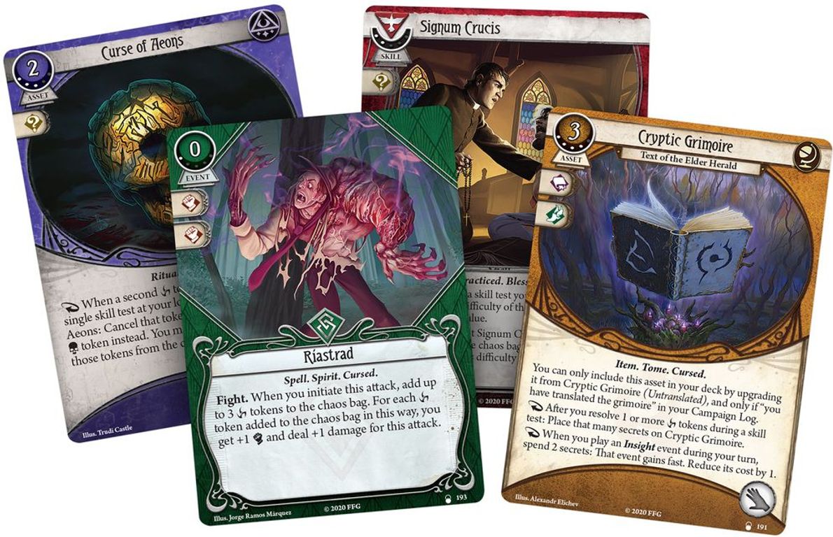 Arkham Horror: The Card Game – Horror in High Gear: Mythos Pack cards