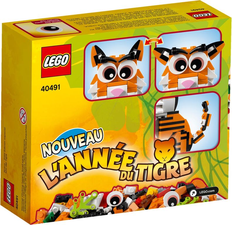 L'année du Tigre dos de la boîte