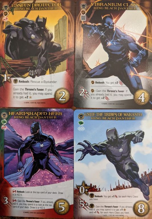 Legendary: A Marvel Deck Building Game – Black Panther kaarten