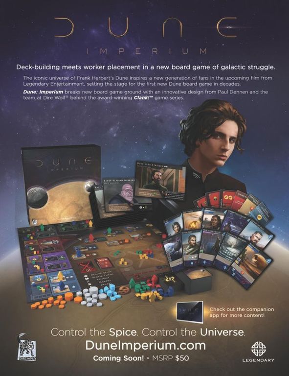 Dune: Imperium parte posterior de la caja