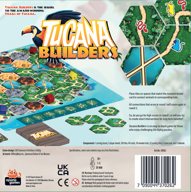 Tucana Builders parte posterior de la caja