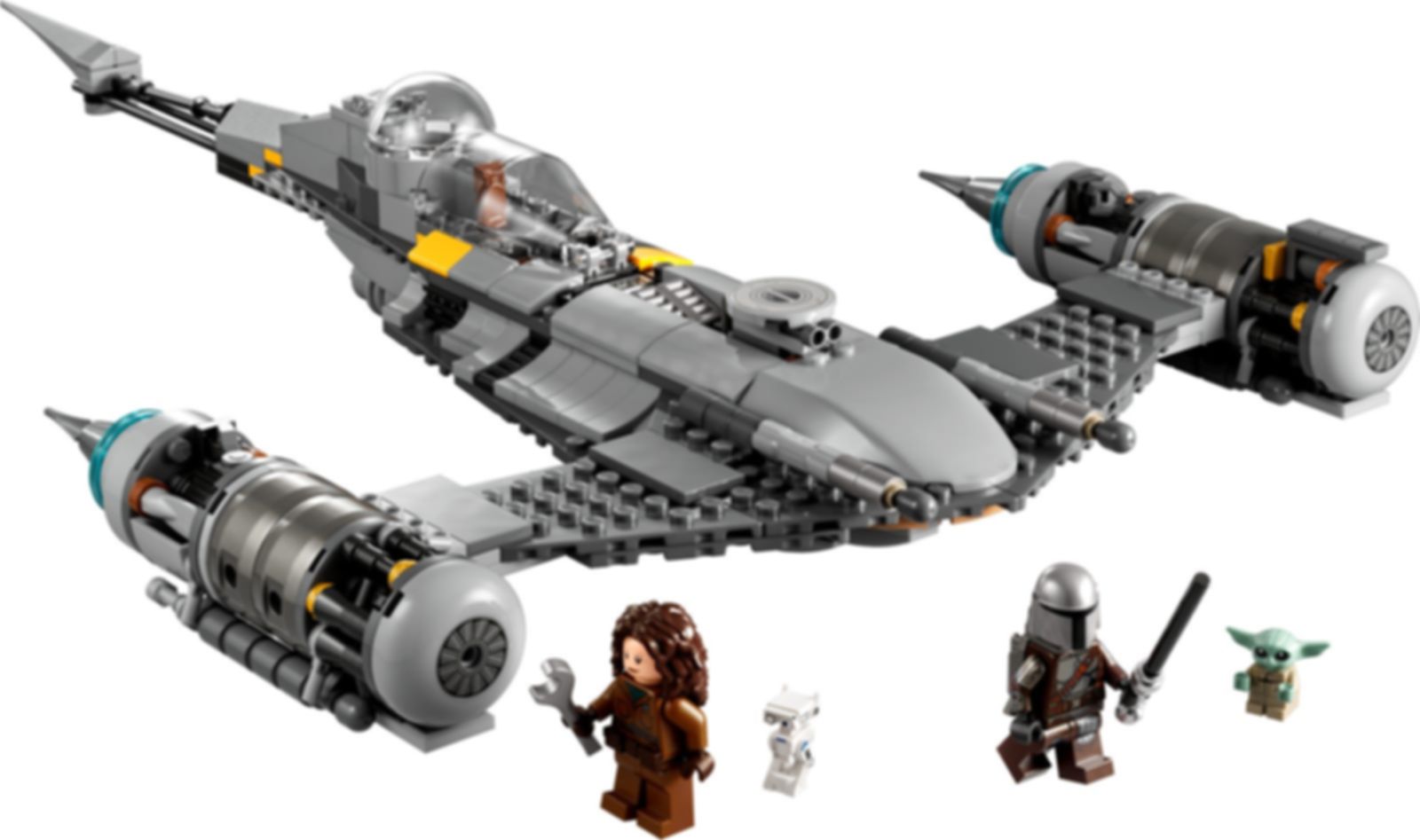 LEGO® Star Wars De Mandalorians N-1 Starfighter™ componenten