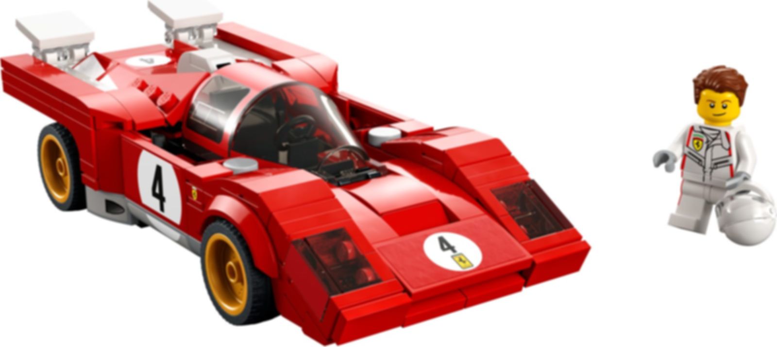 LEGO® Speed Champions 1970 Ferrari 512 M components