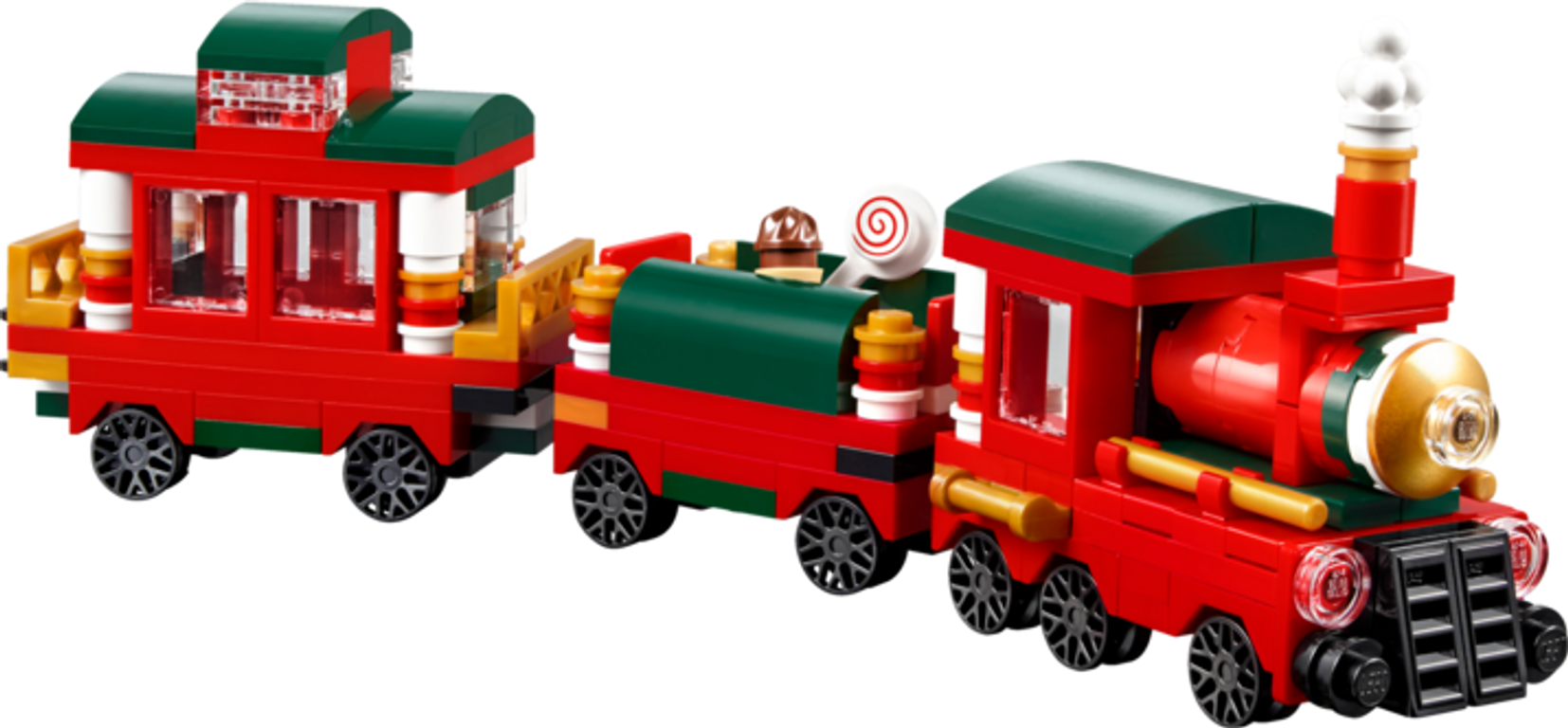 tren de la Navidad partes