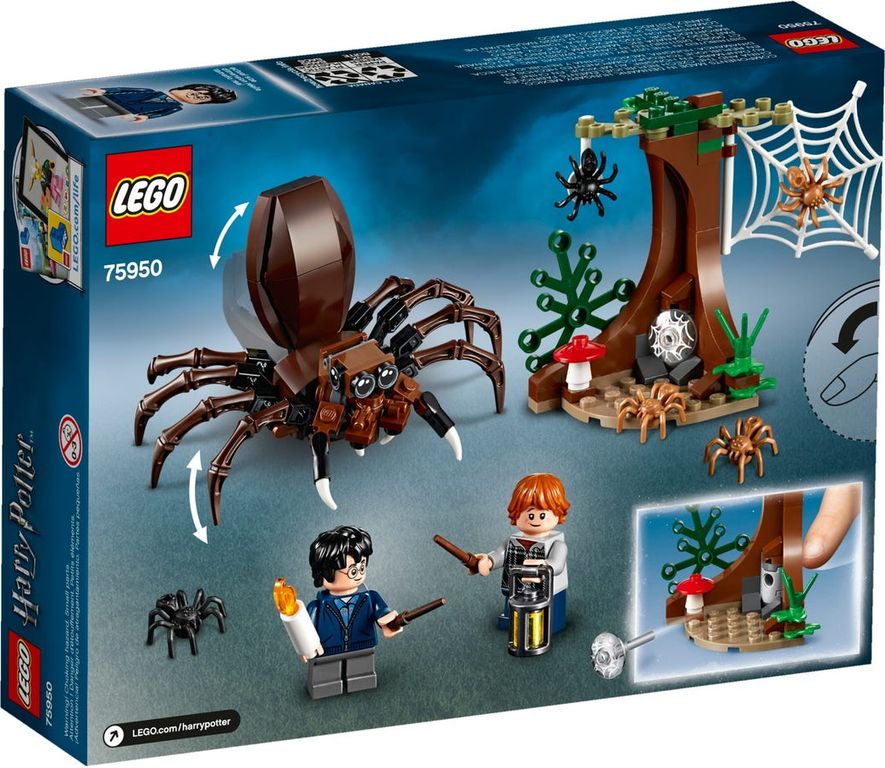 LEGO® Harry Potter™ Aragogs Versteck rückseite der box