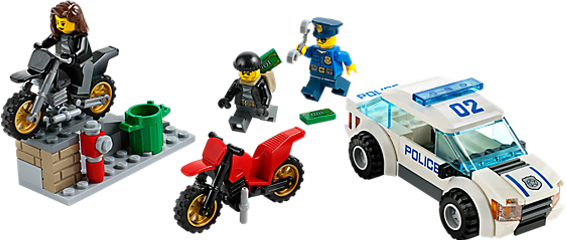LEGO® City High Speed Police Chase components