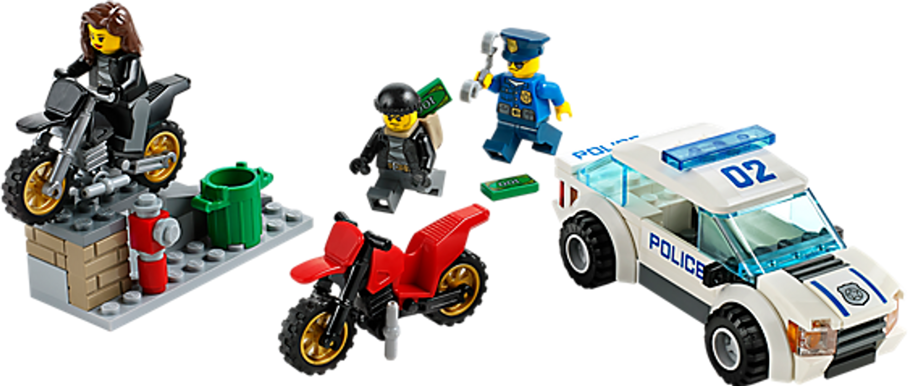 LEGO® City Polizei-Verfolgung komponenten