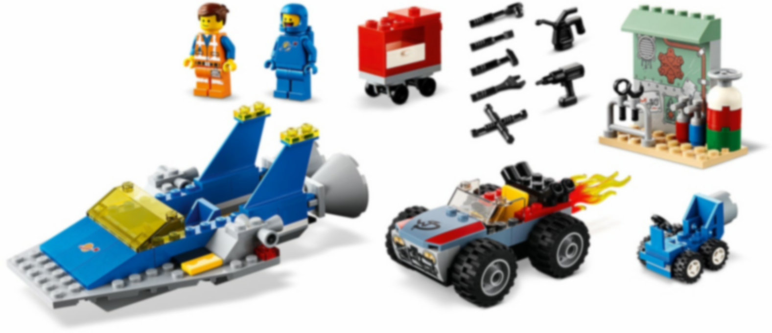 LEGO® Movie L'atelier « Construire et réparer » d'Emmet et Benny ! composants