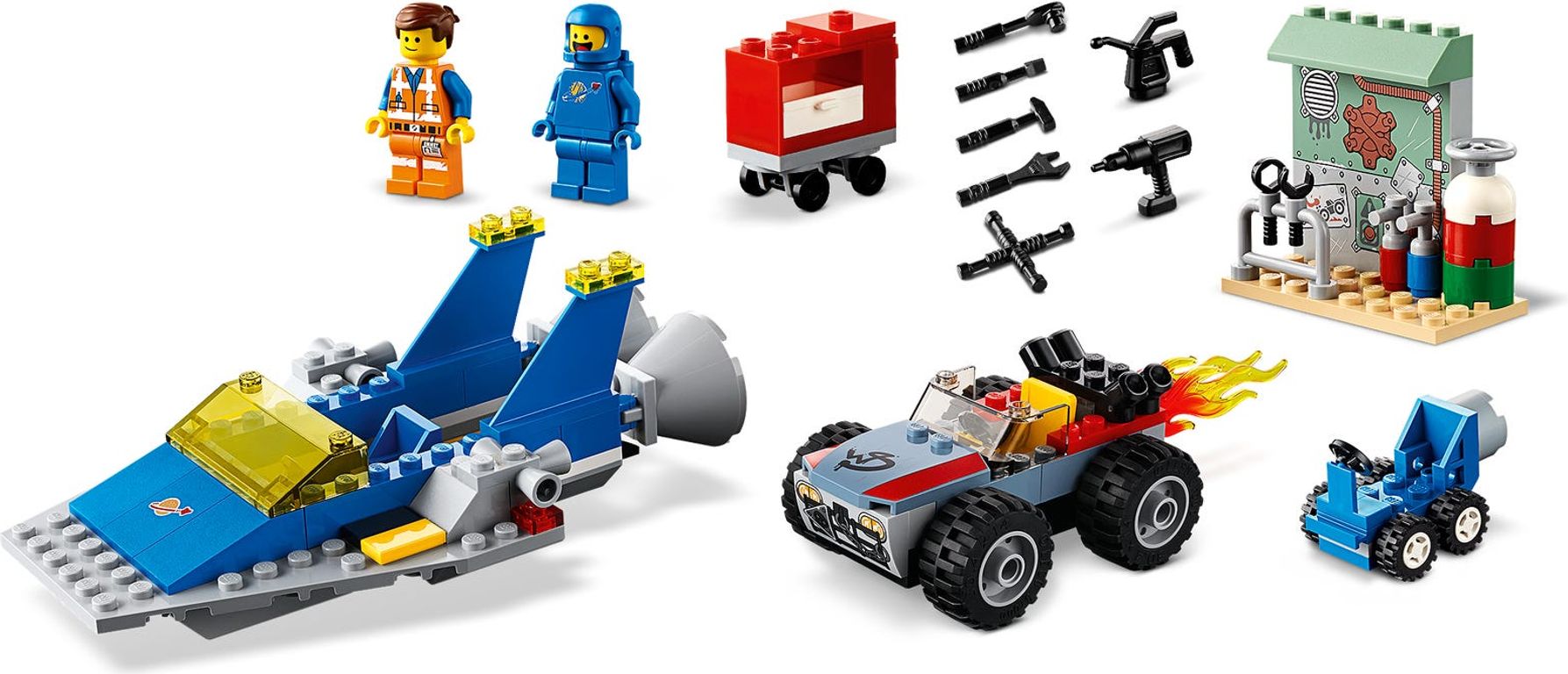 LEGO® Movie Emmet and Benny's ‘Build and Fix' Workshop! components