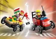 LEGO® City Pack veicoli da corsa: pizzaiolo contro pompiere