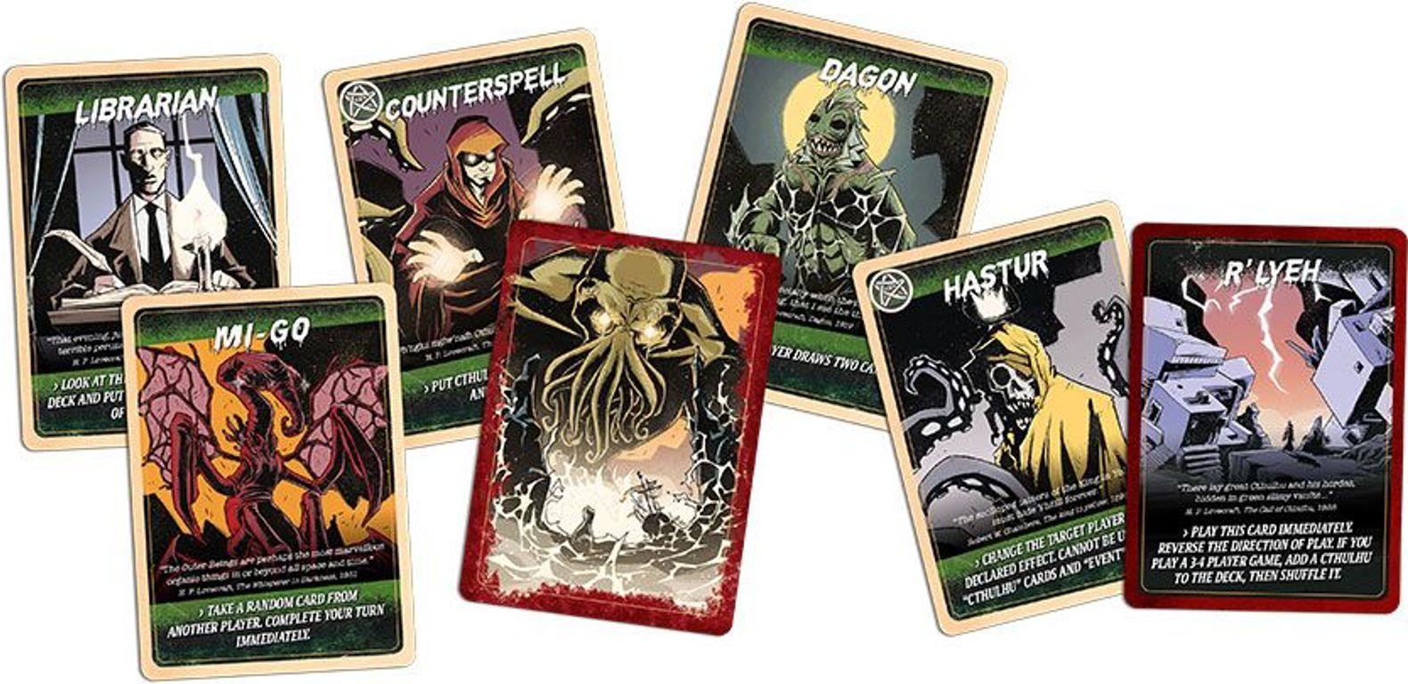 Réveille pas Cthulhu! cartes