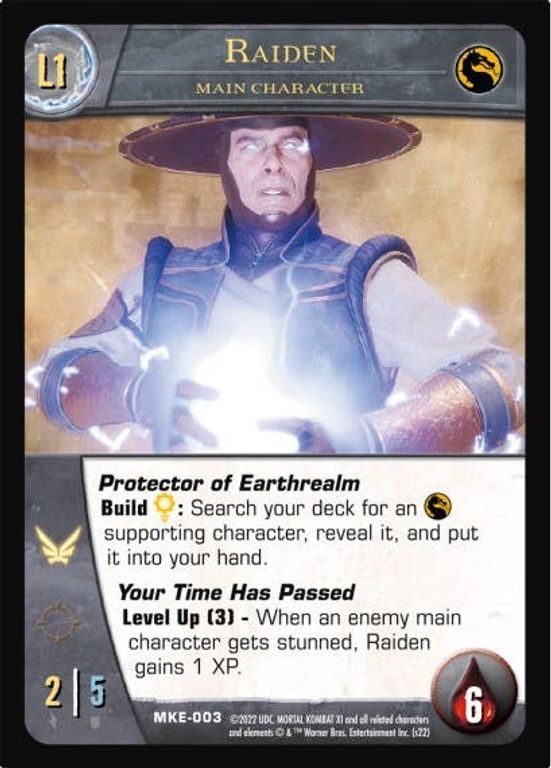 Vs. System 2PCG: Mortal Kombat 11 Raiden carte