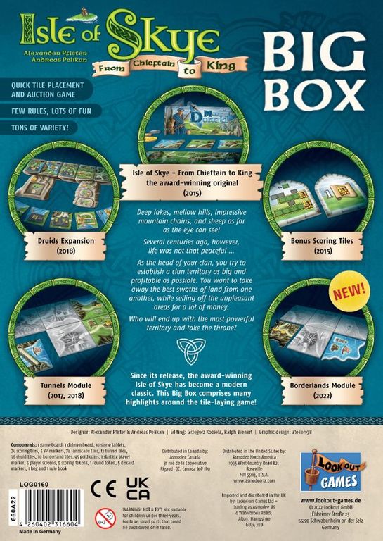 Isle of Skye: Big Box back of the box