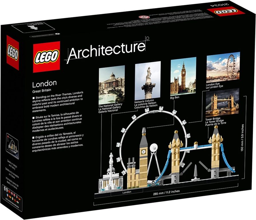 LEGO® Architecture London back of the box