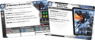 Star Wars: Legion – Equipe Blaster Lourd E-Web cartes