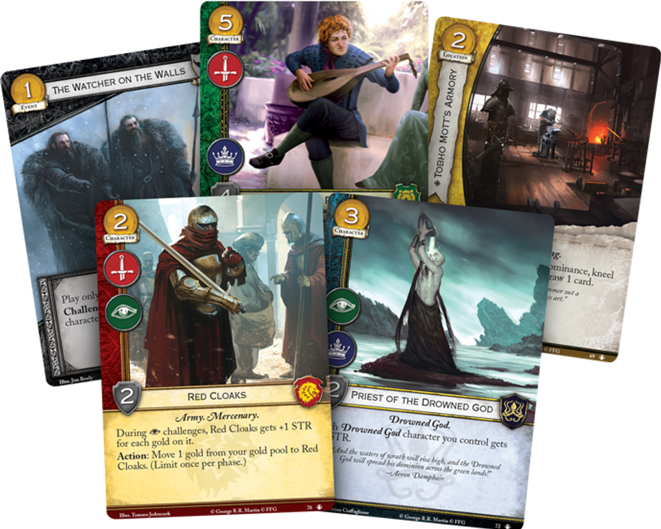 A Game of Thrones: The Card Game (Second Edition) - No Middle Ground cards