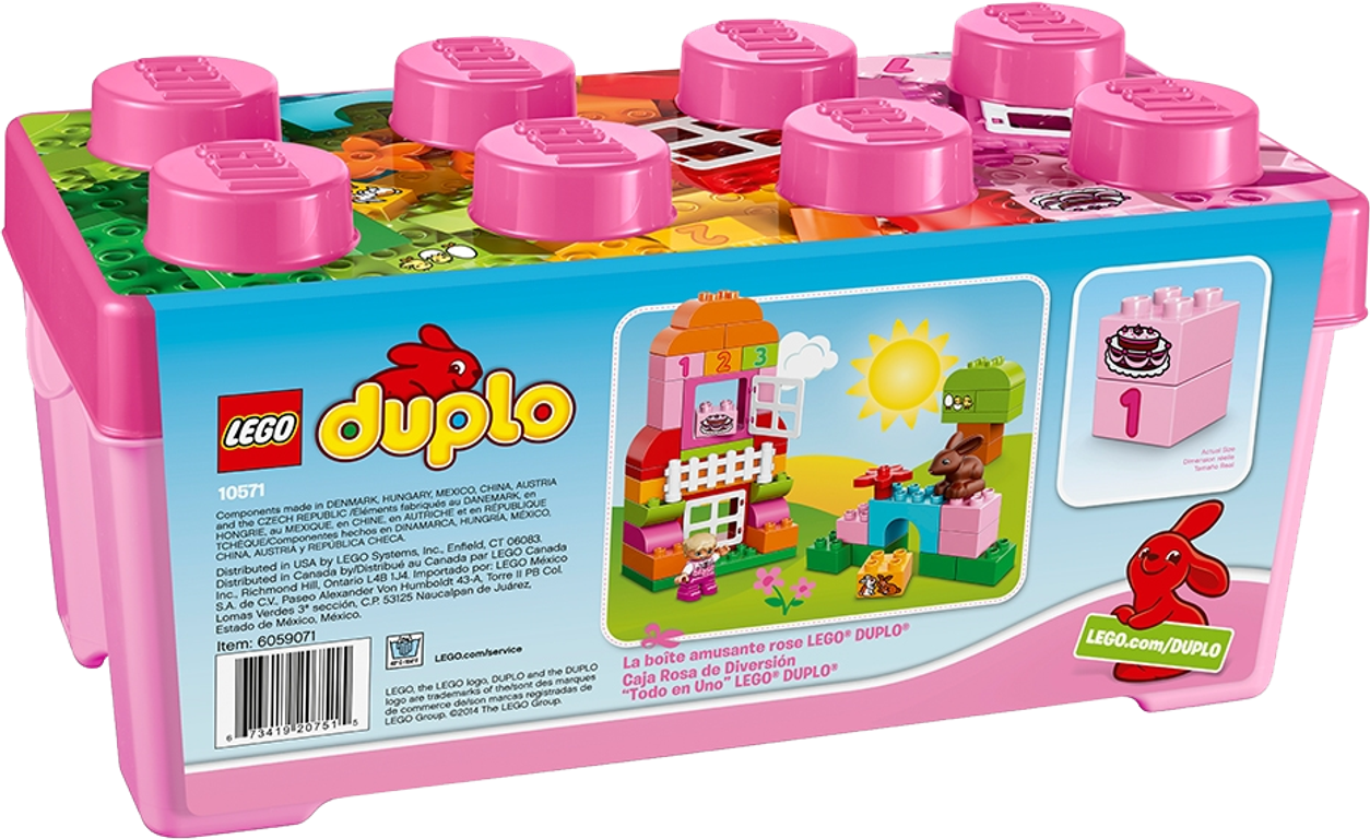 LEGO® DUPLO® Grande boîte mon jardin merveilleux dos de la boîte