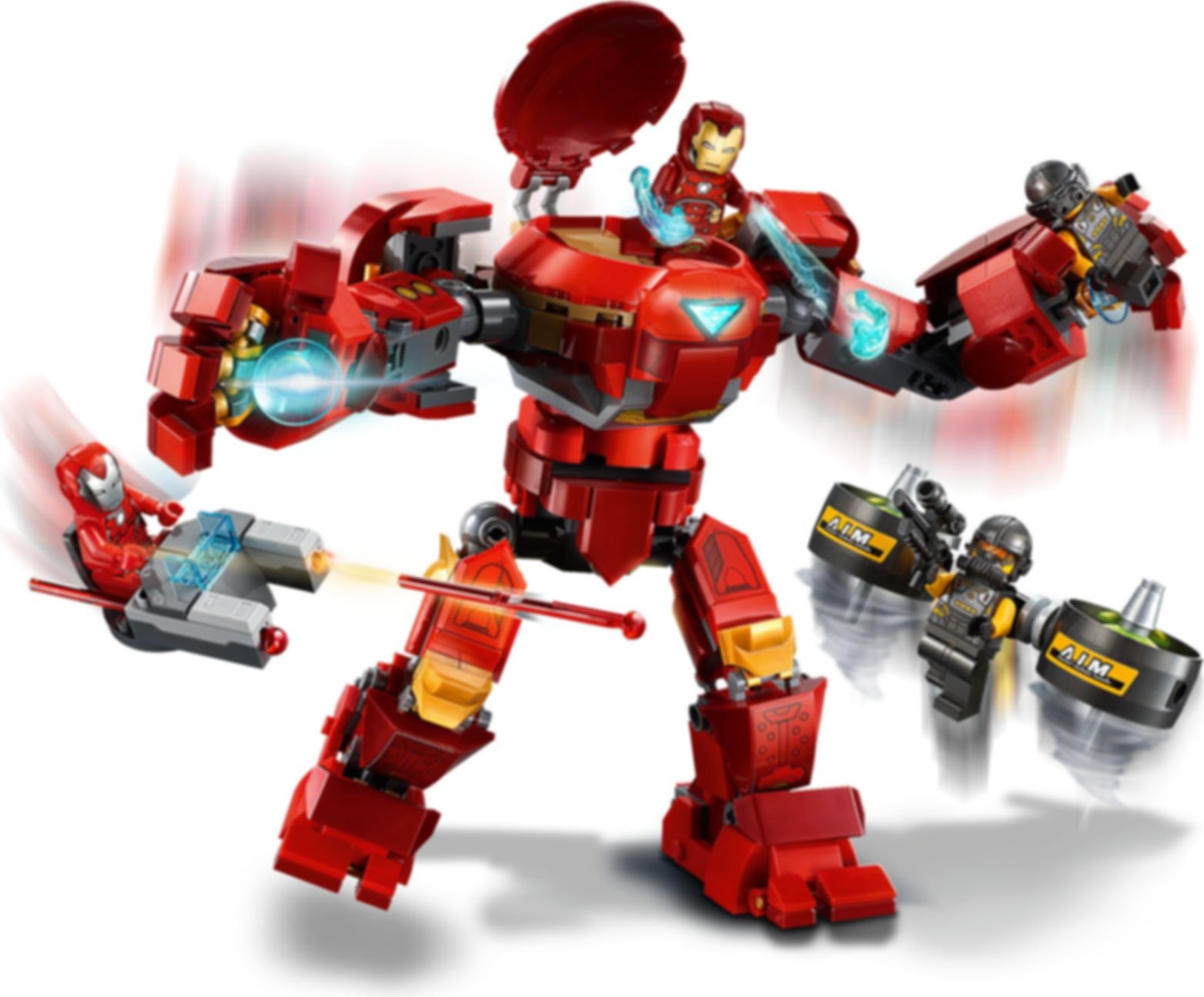 LEGO® Marvel Hulkbuster de Iron Man vs. Agente de A.I.M. jugabilidad