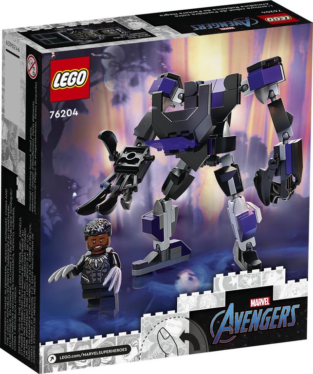 LEGO® Marvel L’armure robot de Black Panther dos de la boîte