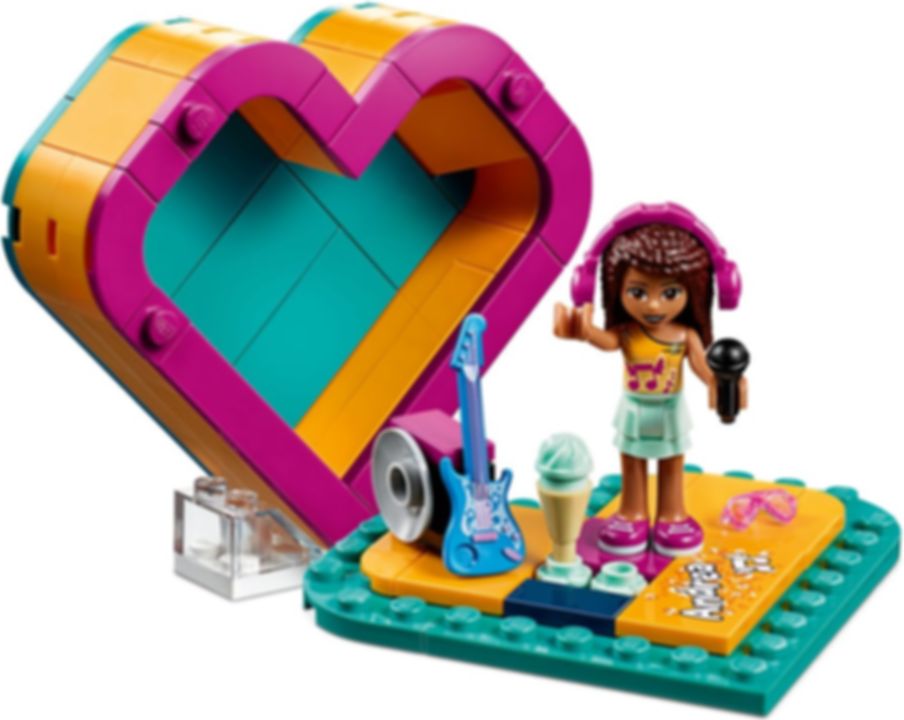 LEGO® Friends Andrea's hartvormige doos speelwijze