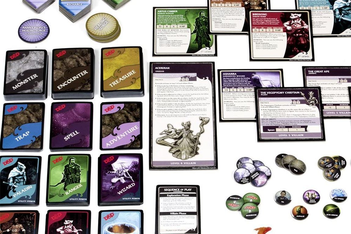 Dungeons & Dragons: Tomb of Annihilation Board Game components