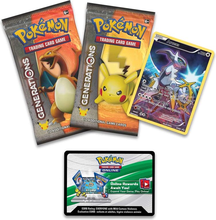 Arceus Mythical Pokémon Collection partes