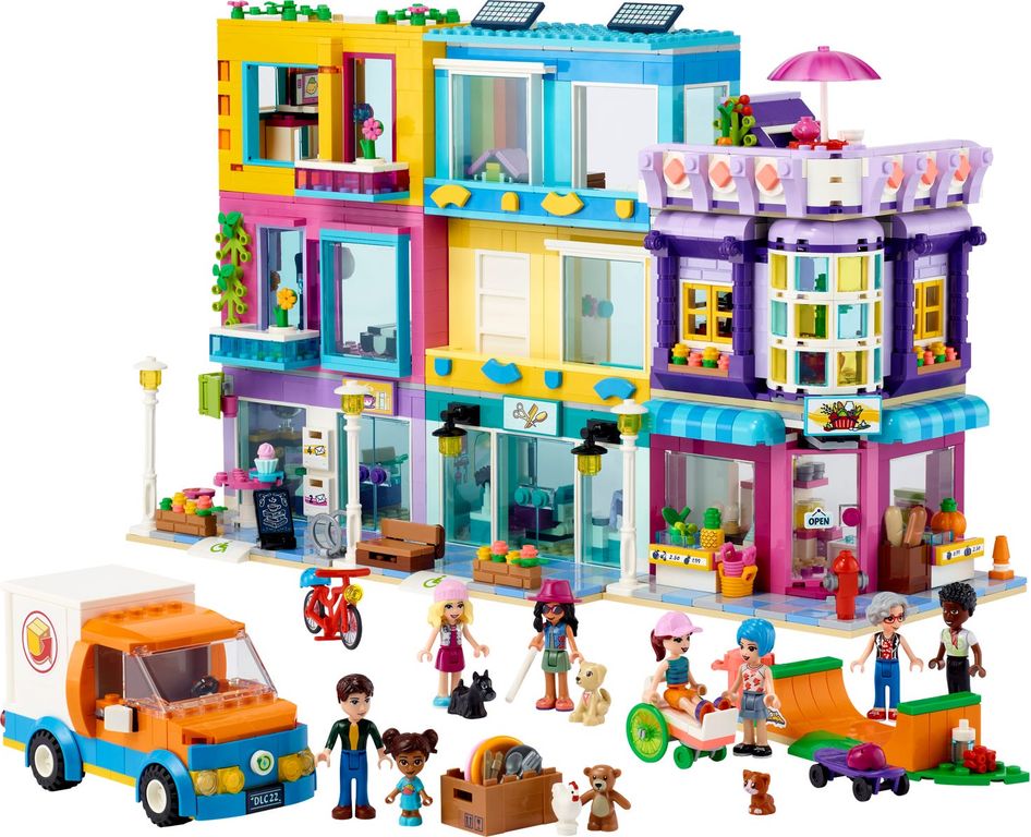 LEGO® Friends Hoofdstraatgebouw componenten