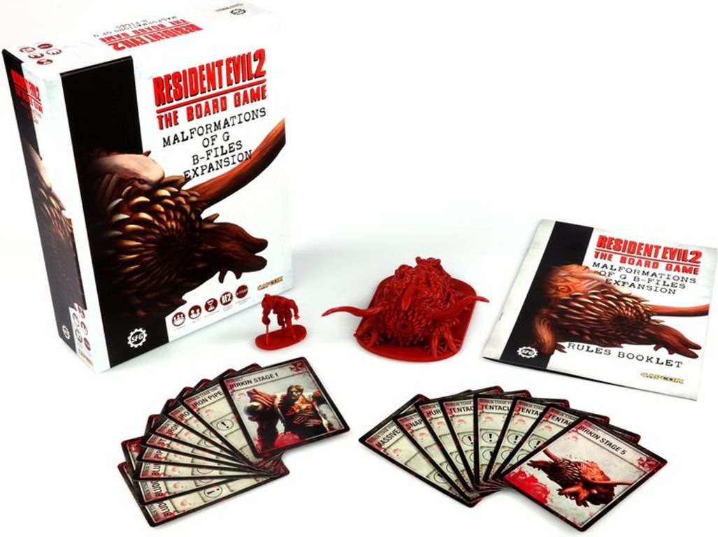 Resident Evil 2: The Board Game – Malformations of G B-Files components