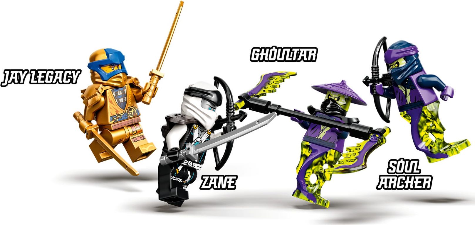 LEGO® Ninjago Zane's Titan Mech Battle minifigures