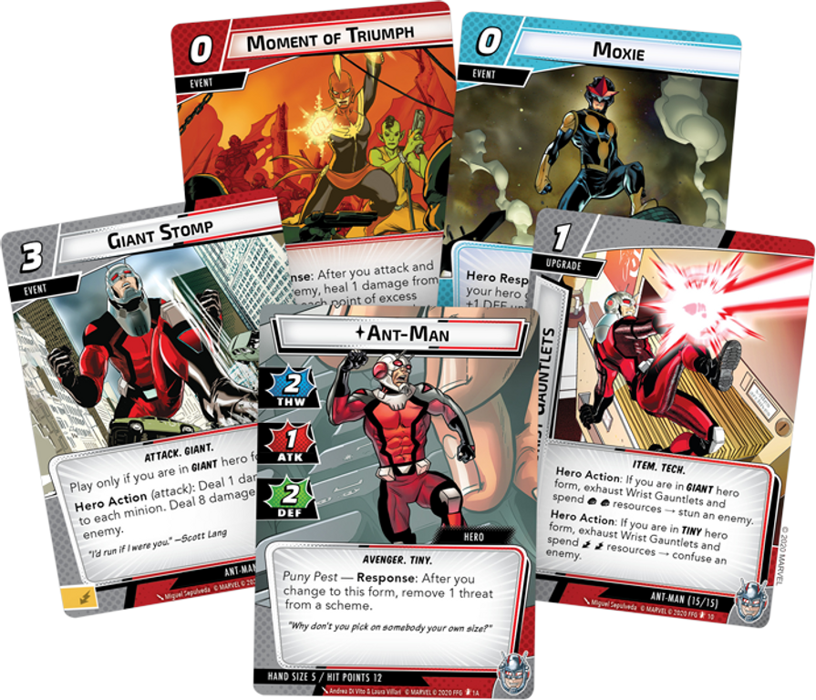 Marvel Champions: Il Gioco di Carte – Ant-Man: Pack Eroe carte