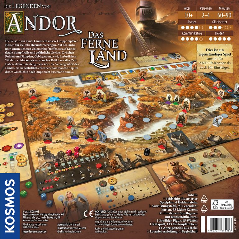 Die Legenden von Andor: Das ferne Land rückseite der box