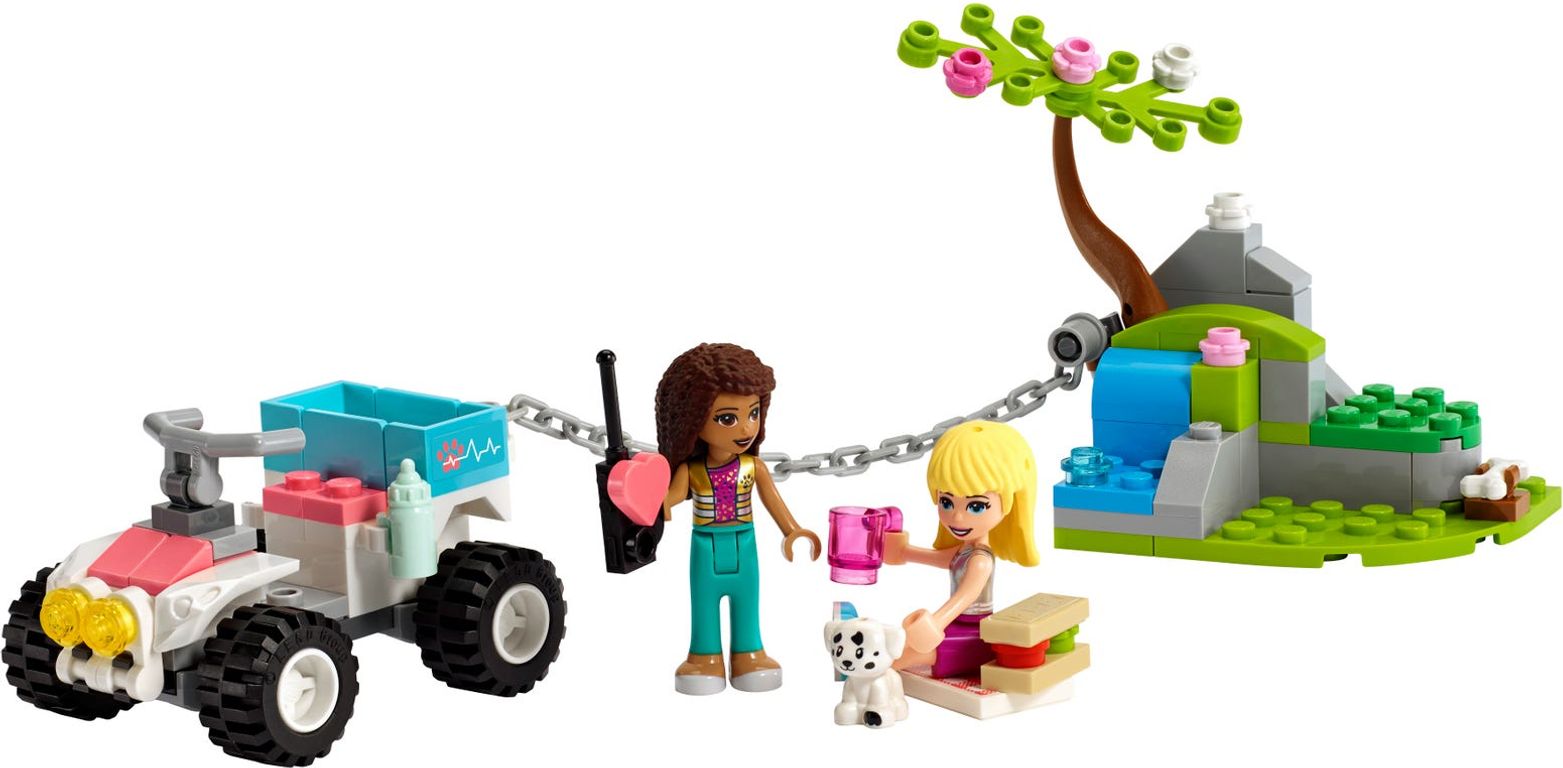 LEGO® Friends Vet Clinic Rescue Buggy components