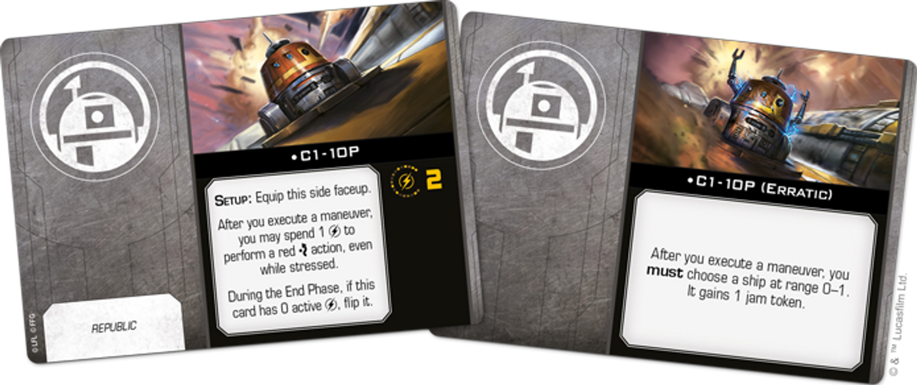 Star Wars: X-Wing (Second Edition) - BTL-B Y-Wing Expansion Pack carte