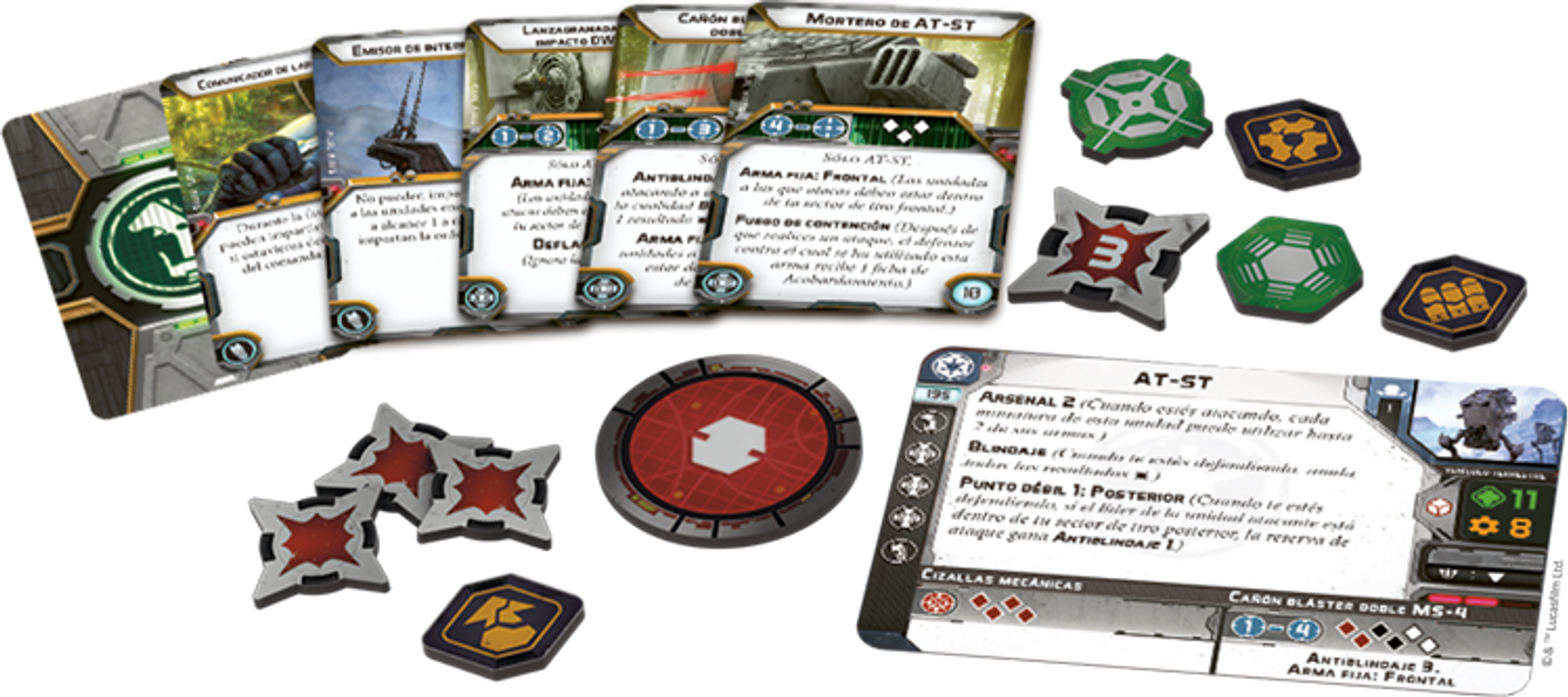 Star Wars: Legion - AT-ST Unit Expansion partes