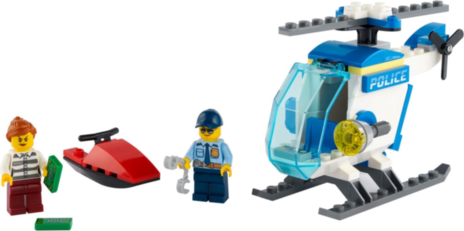 LEGO® City L'hélicoptère de la police composants