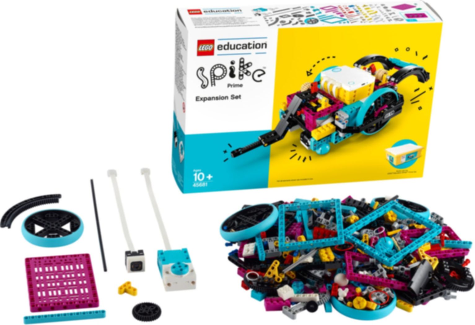 LEGO® Education Ensemble d’extension LEGO® Education SPIKE™ Principal composants