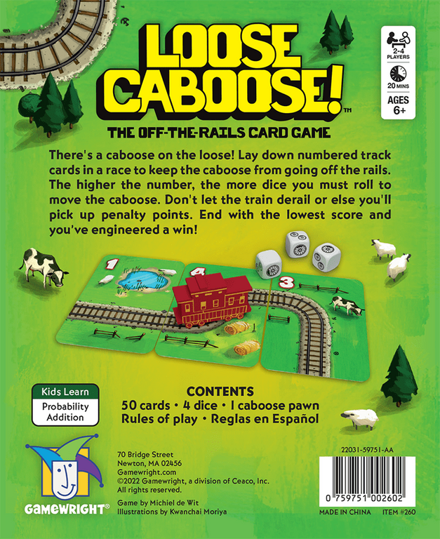 Loose Caboose! back of the box